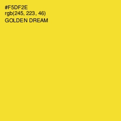 #F5DF2E - Golden Dream Color Image